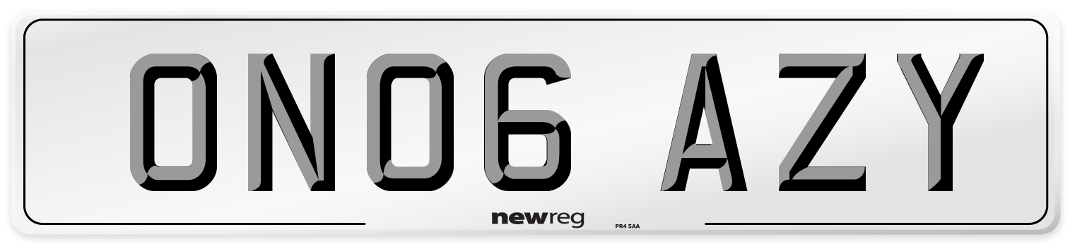 ON06 AZY Number Plate from New Reg